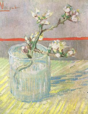 Vincent Van Gogh Blossoming Almond Branch in a Glass (nn04) Spain oil painting art